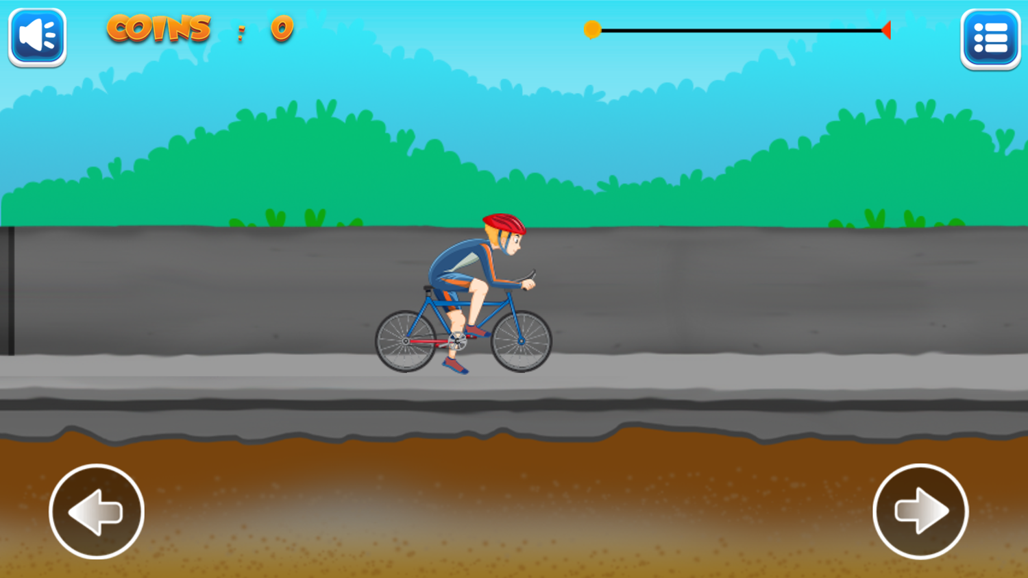 Bicycle Journey Game Level Start Screenshot.