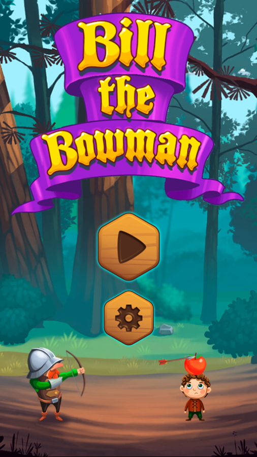 Bill The Bowman Game Welcome Screen Screenshot.