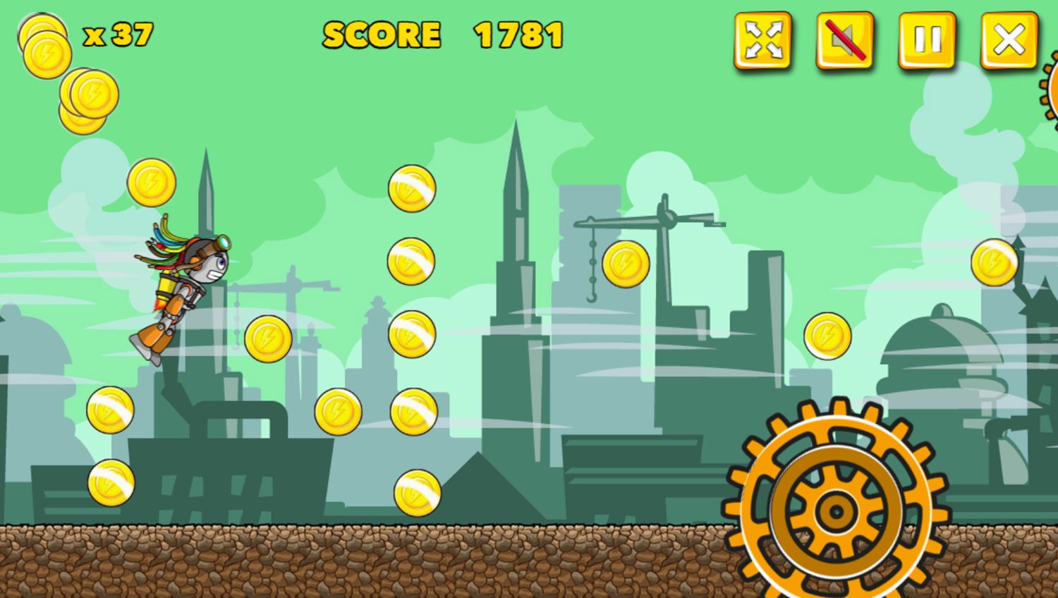 Bionic Race Game Play Screenshot.