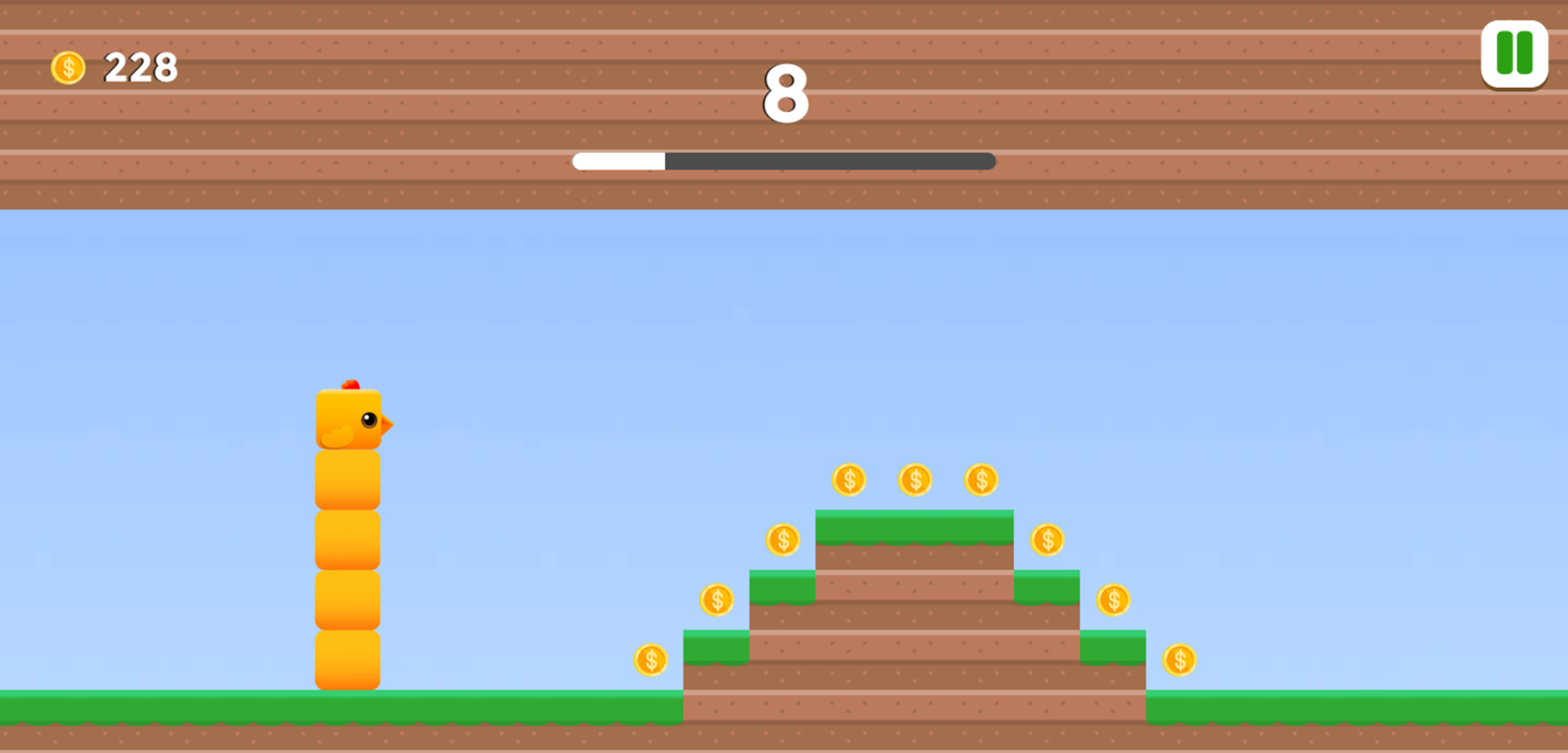 Bird Bump Game Coins Screenshot.