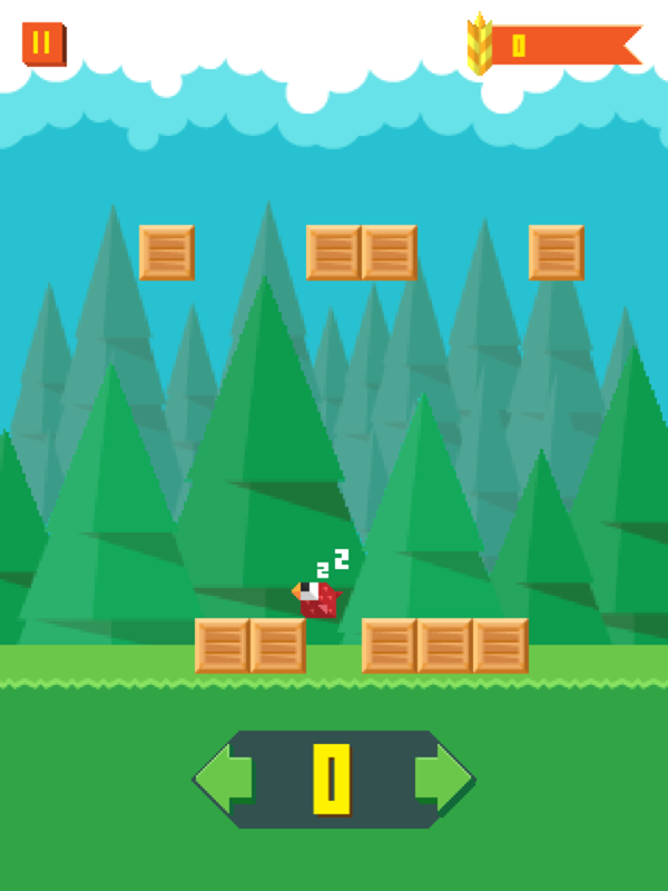 Birdy Rush Game Start Screenshot.