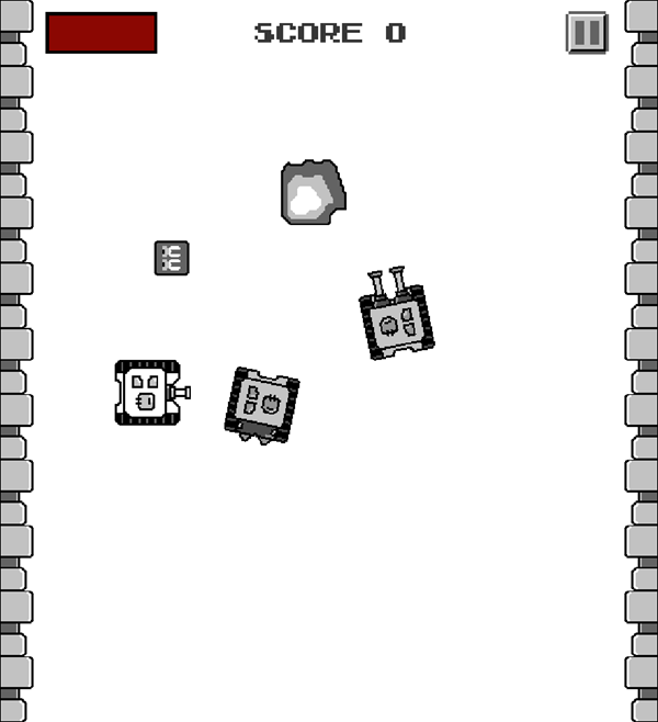 Bit Tank Game Start Screenshot.