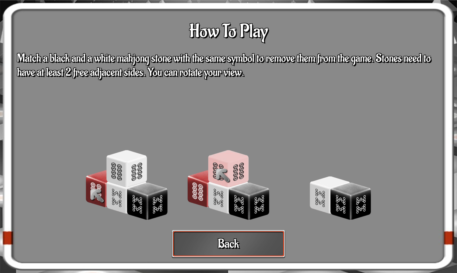 Black and White Dimensions Game How to Play Screenshot.