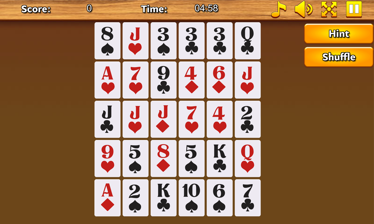 Blackjack Chain Game Screenshot.