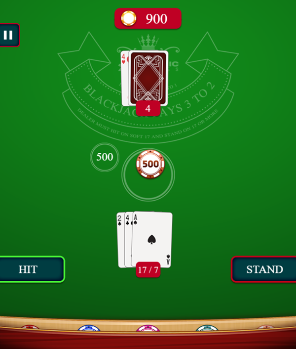 Blackjack Master Game Gamble Screenshot.