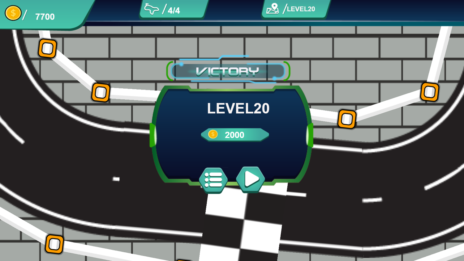 Blade City Racing Game Final Course Beat Screenshot.
