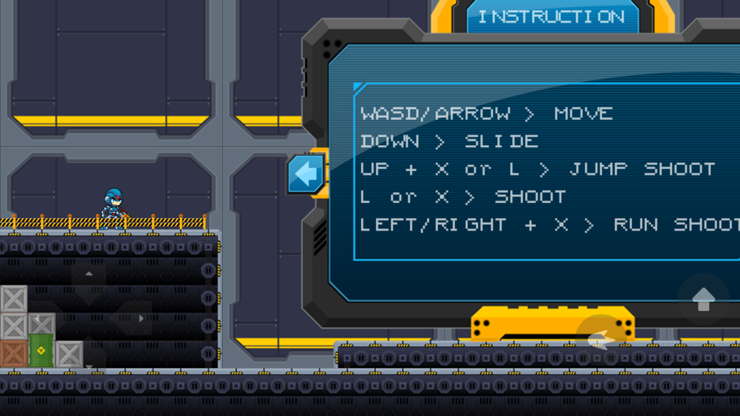 Blastman Game Instruction Screenshot.