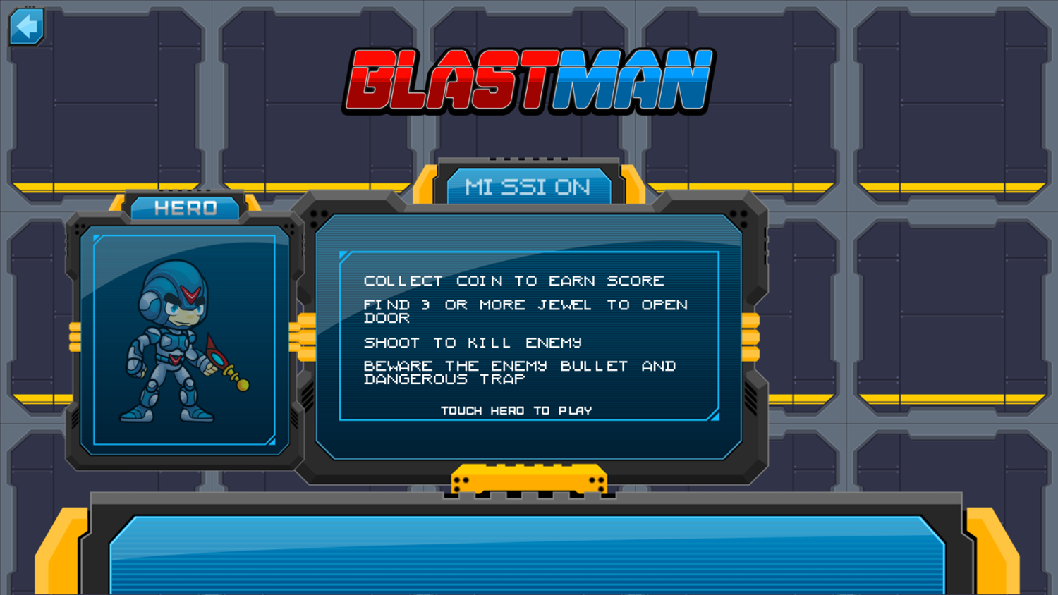 Blastman Game Mission Screenshot.