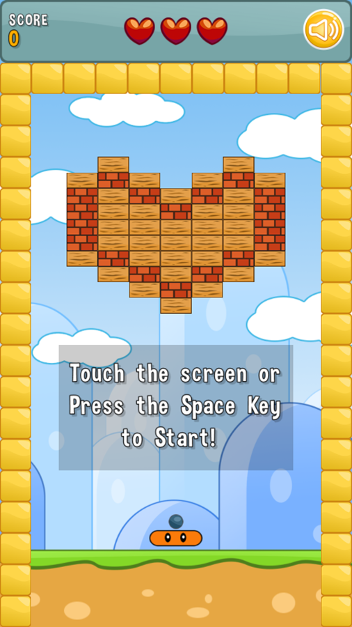 Block Breaker Game How To Play Screenshot.