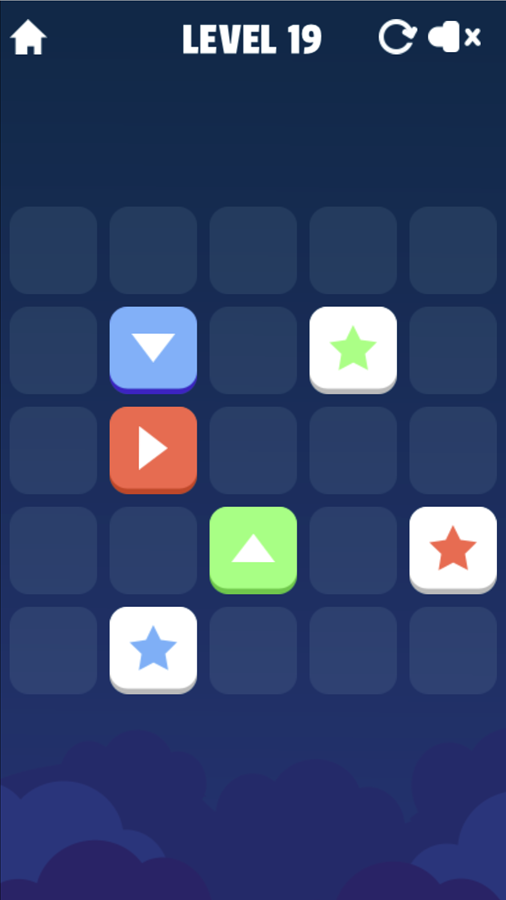 Block Slidey Game Level With Three Colors Screenshot.