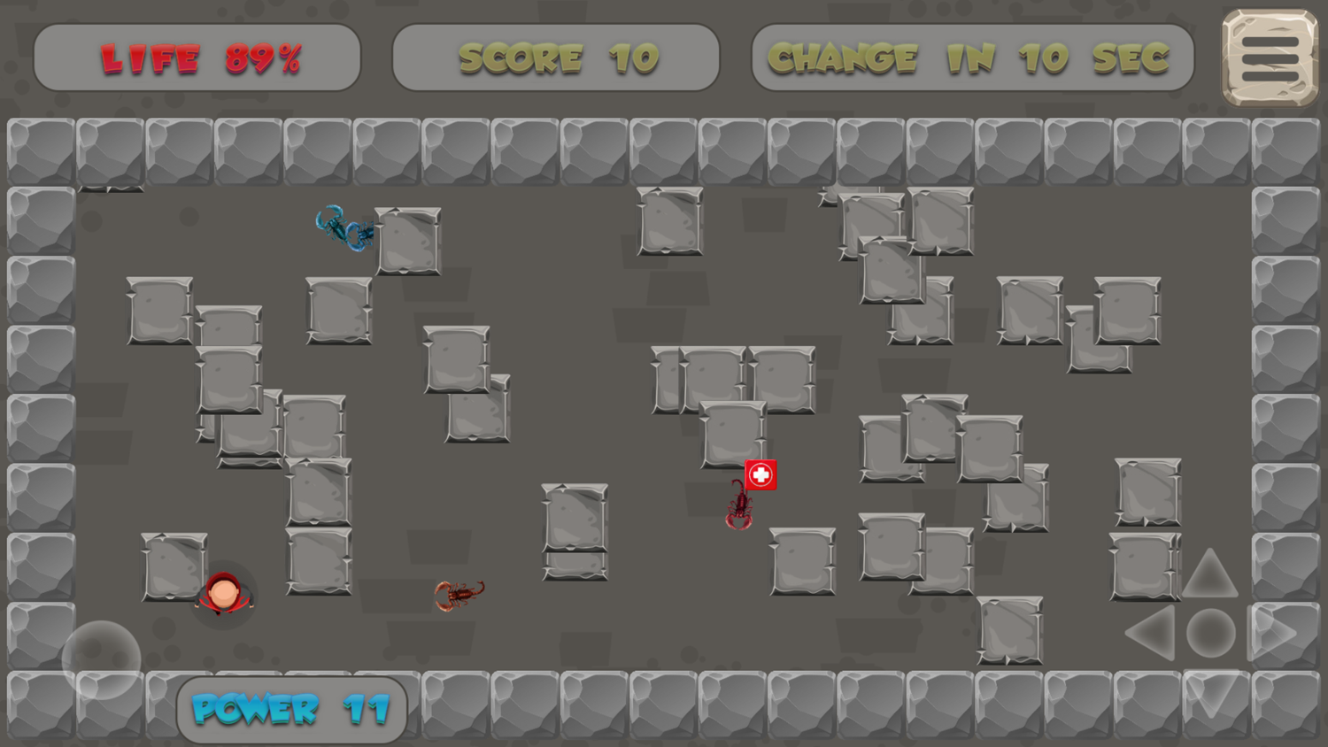 Blocking Maze Game Play Screenshot.