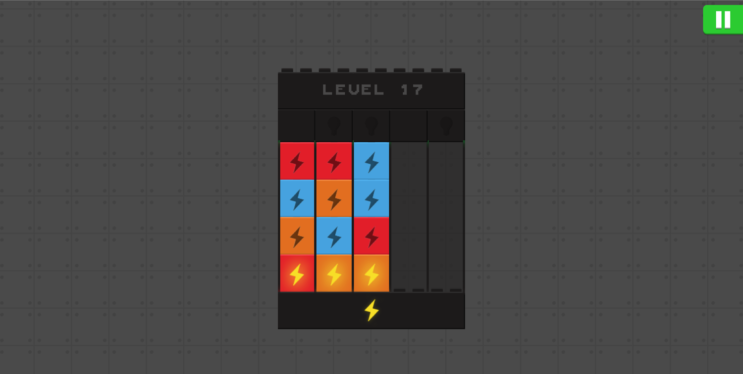 Blockzzle Game 3 Electrical Block Columns Screenshot.