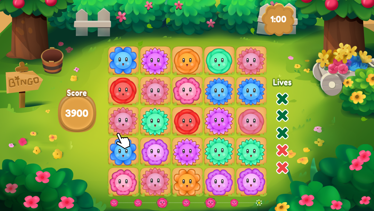 Bloom Me Game Multicolor Final Level Screenshot.