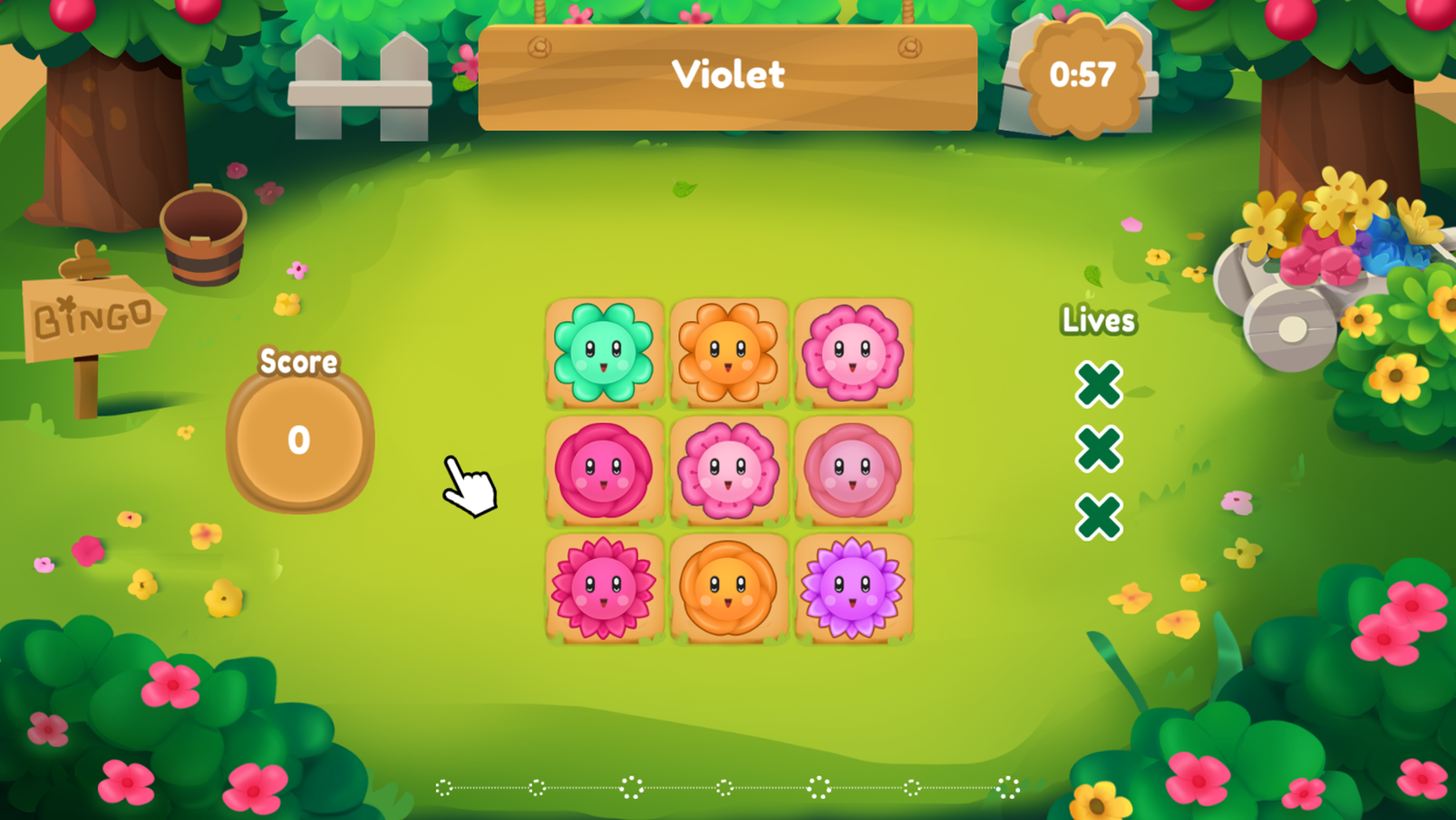 Bloom Me Game Screenshot.