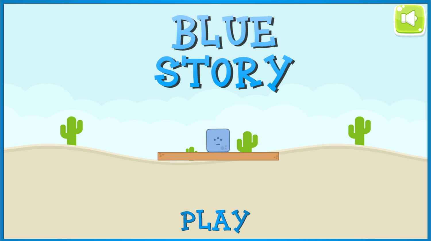 Blue Story Game Welcome Screenshot.