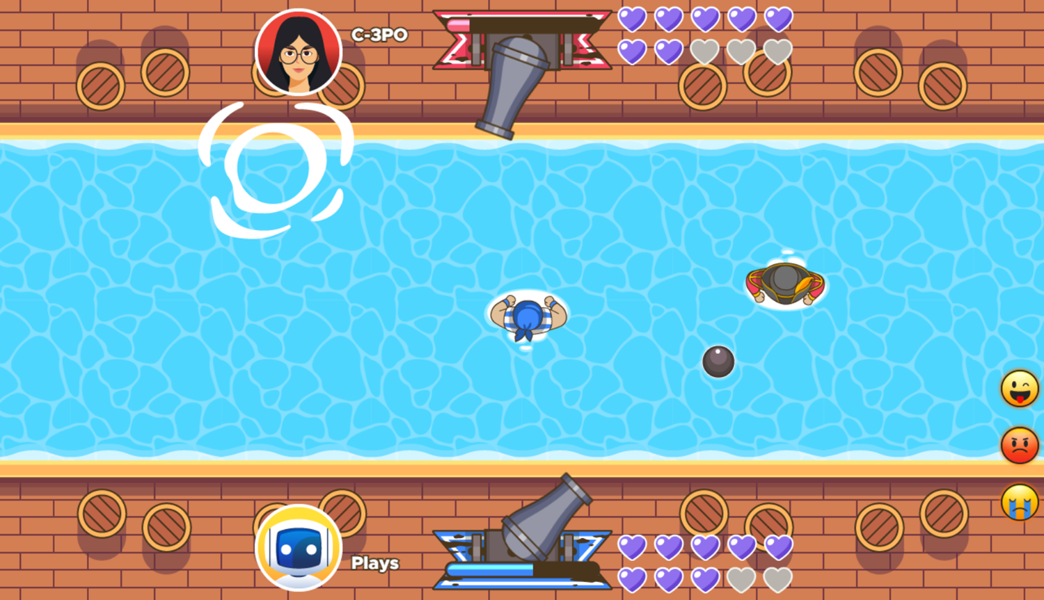 Board The Ship With Buddies Game Play Screenshot.
