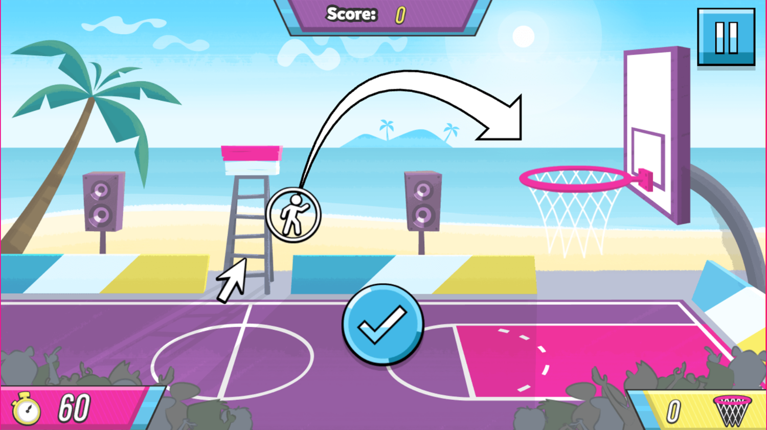 Boomerang All Stars Basket Zorb Game How To Play Screenshot.