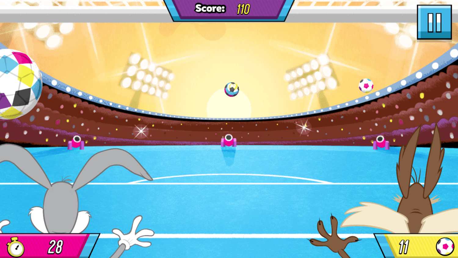 Boomerang All Stars Super Goalie Game Play Screenshot.