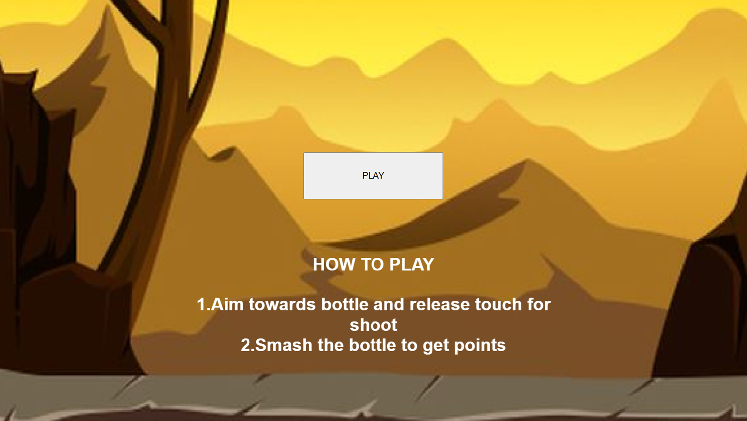 Bottle Smash Game How To Play Screenshot.