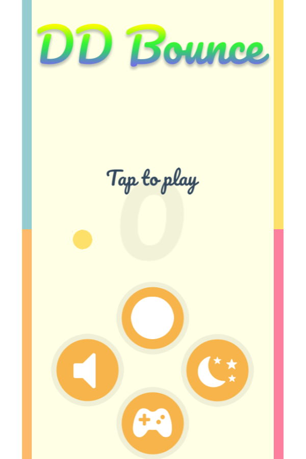 Bounce Game Welcome Screenshot.