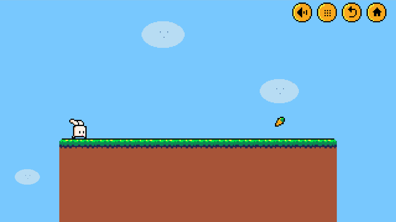Bouncing Bunny Game Screenshot.