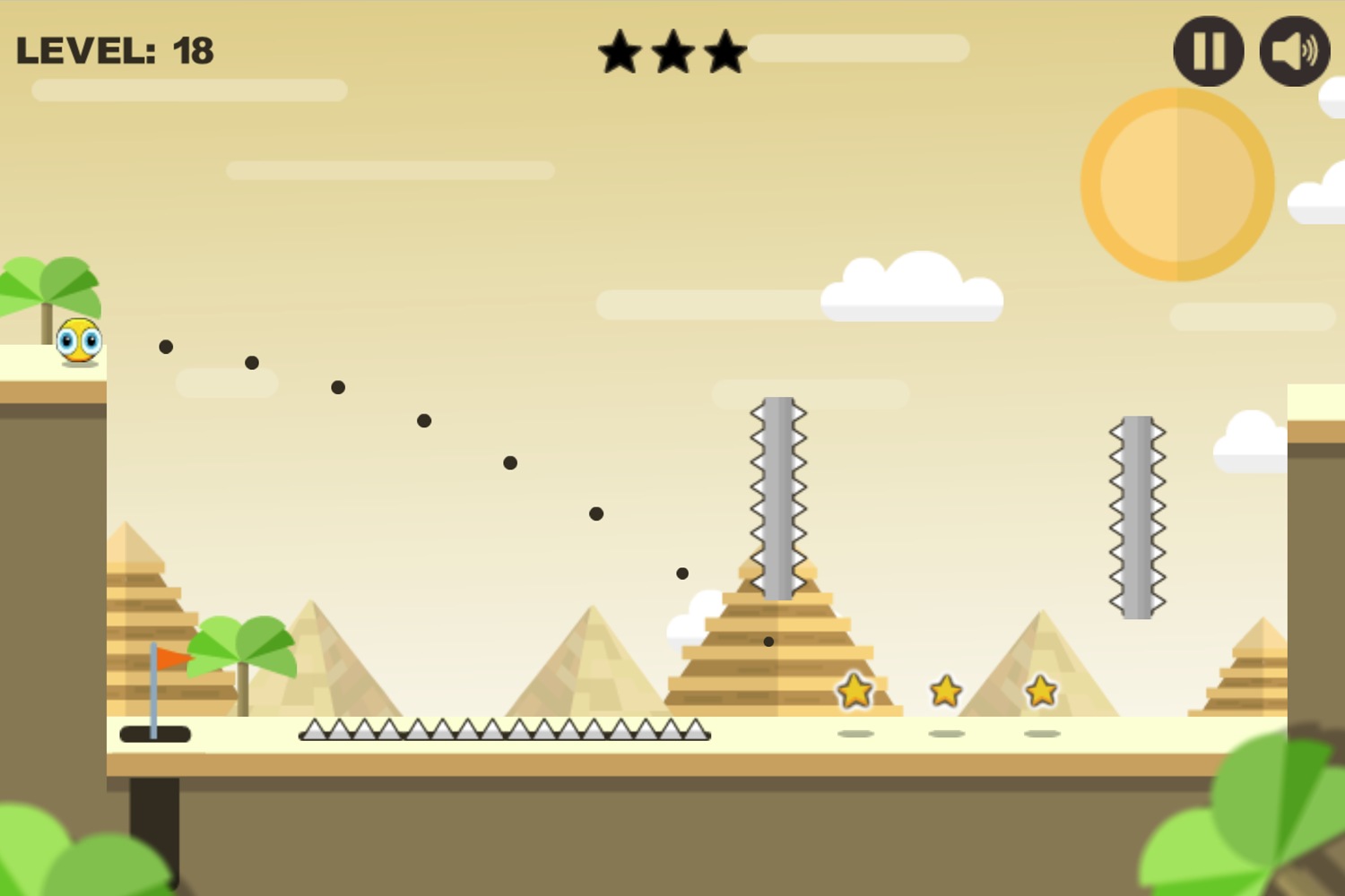 Bouncy Golf Game Final Level Screenshot.