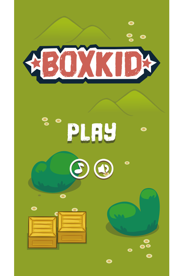 BoxKid Game Welcome Screenshot.