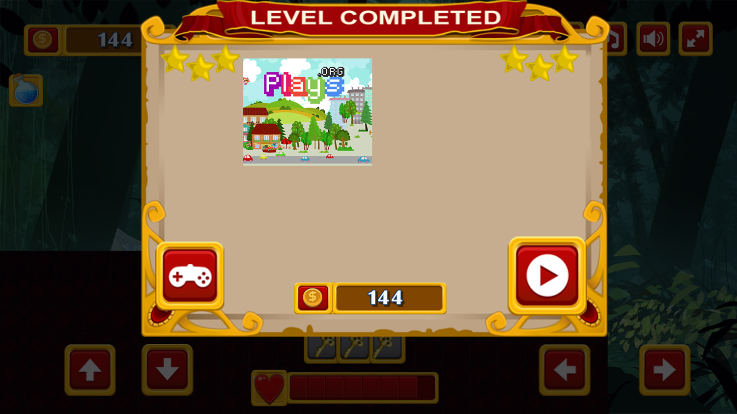 Boy Adventurer Game Level Completed Screenshot.