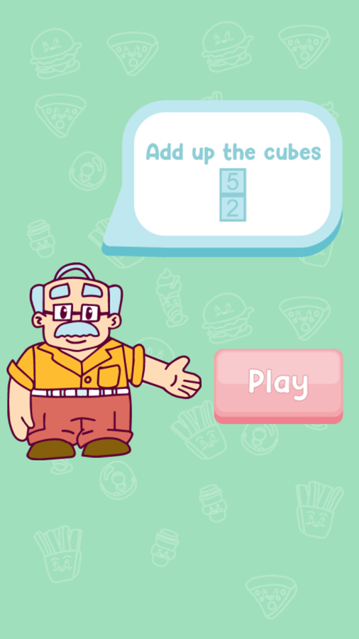 Brain Academy Game Add Up Cubes Screenshot.