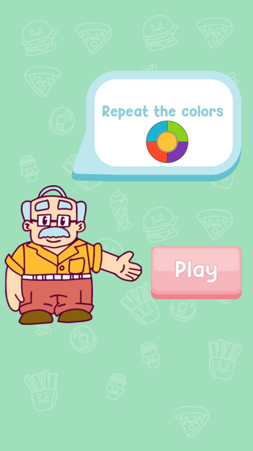 Brain Academy Game Repeat Colors Screenshot.