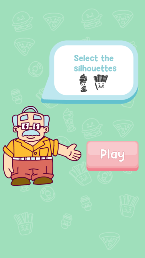 Brain Academy Game Select Silhouette Screenshot.