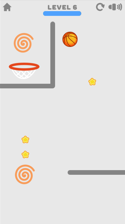 Brain Dunk Game Level With a Warp Screenshot.