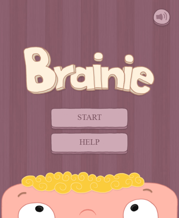 Braine Game Welcome Screen Screenshot.