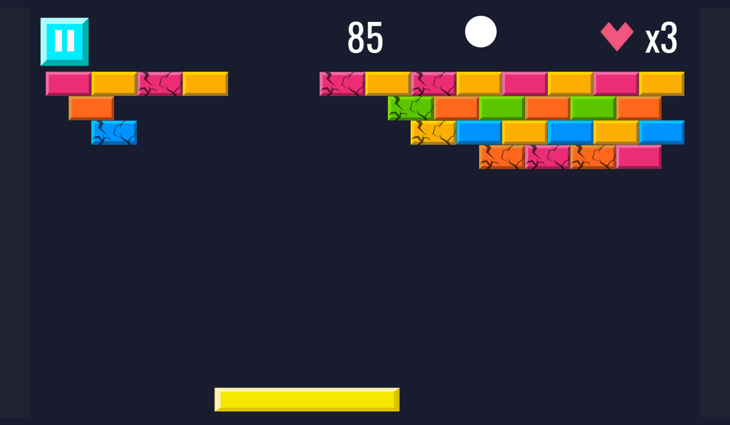 Break The Brick Game Level Play Screenshot.