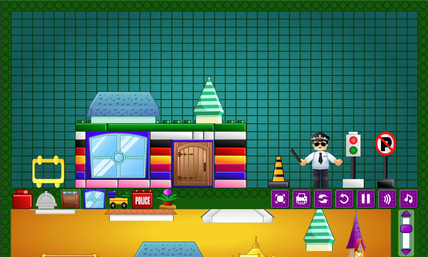 Brick Building Game Screenshot.