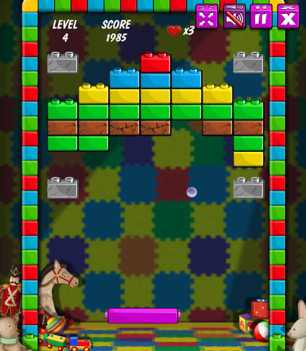 Brick Out Game Screenshot.