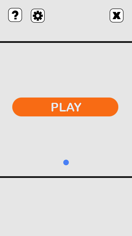 Bricks Breaker Game Welcome Screen Screenshot.