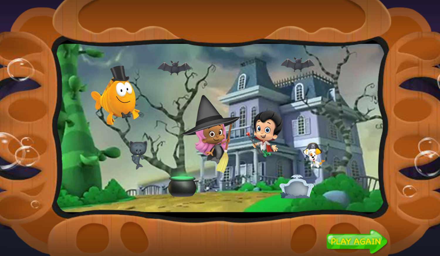 Bubble Guppies Halloween Party Game Design Complete Screenshot.