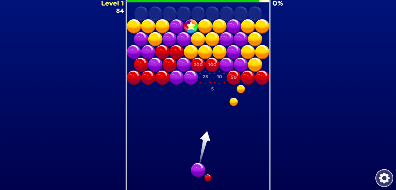 Bubble Invasion Game Screenshot.