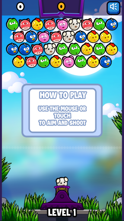 Bubble Pet Saga Game How To Play Screenshot.