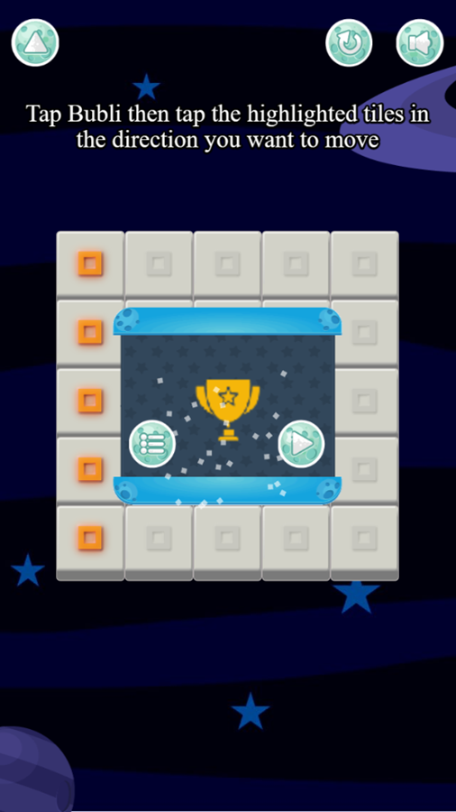 Bubli Escape Game Level Completed Screenshot.