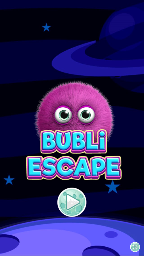 Bubli Escape Game Welcome Screen Screenshot.