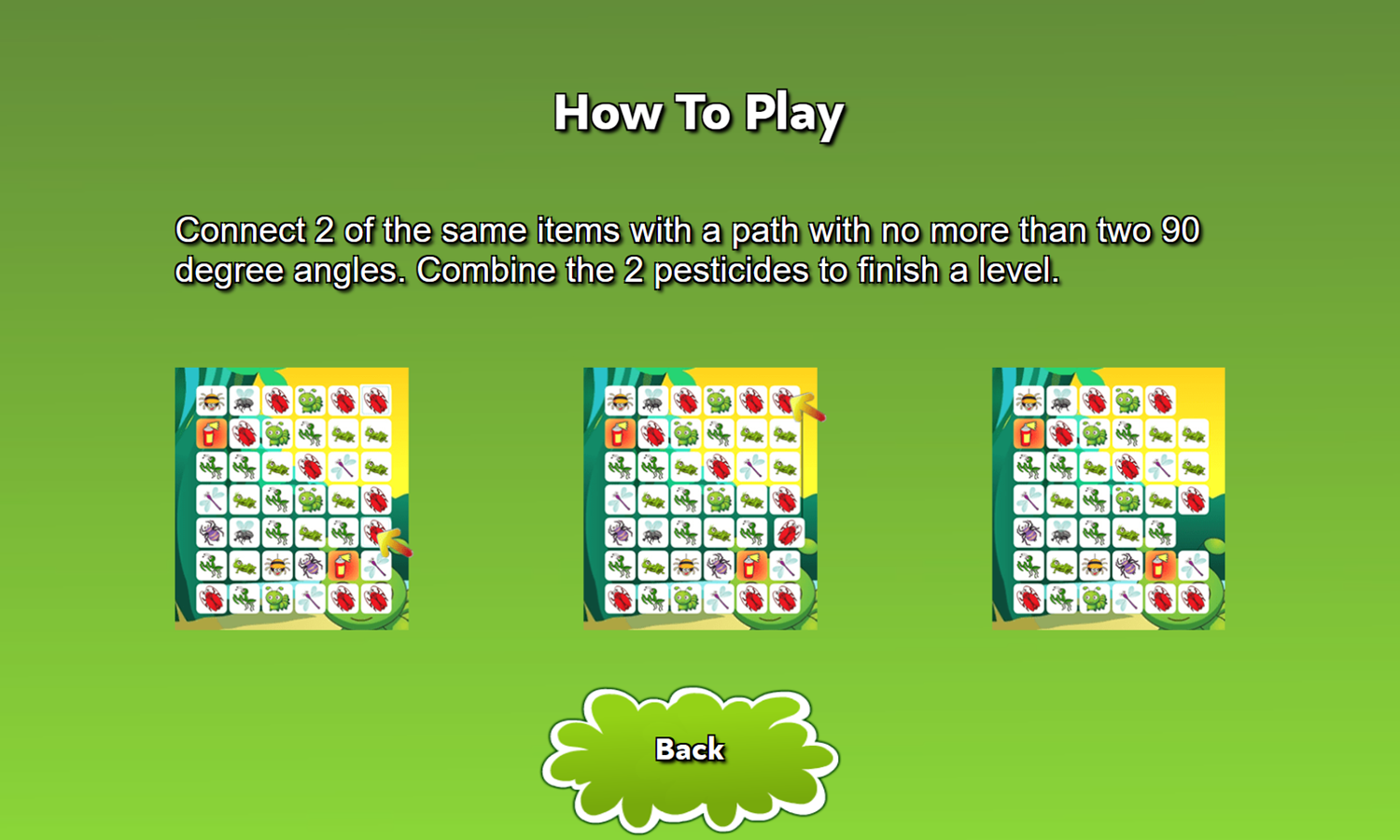 Bug Connect Game How To Play Screenshot.