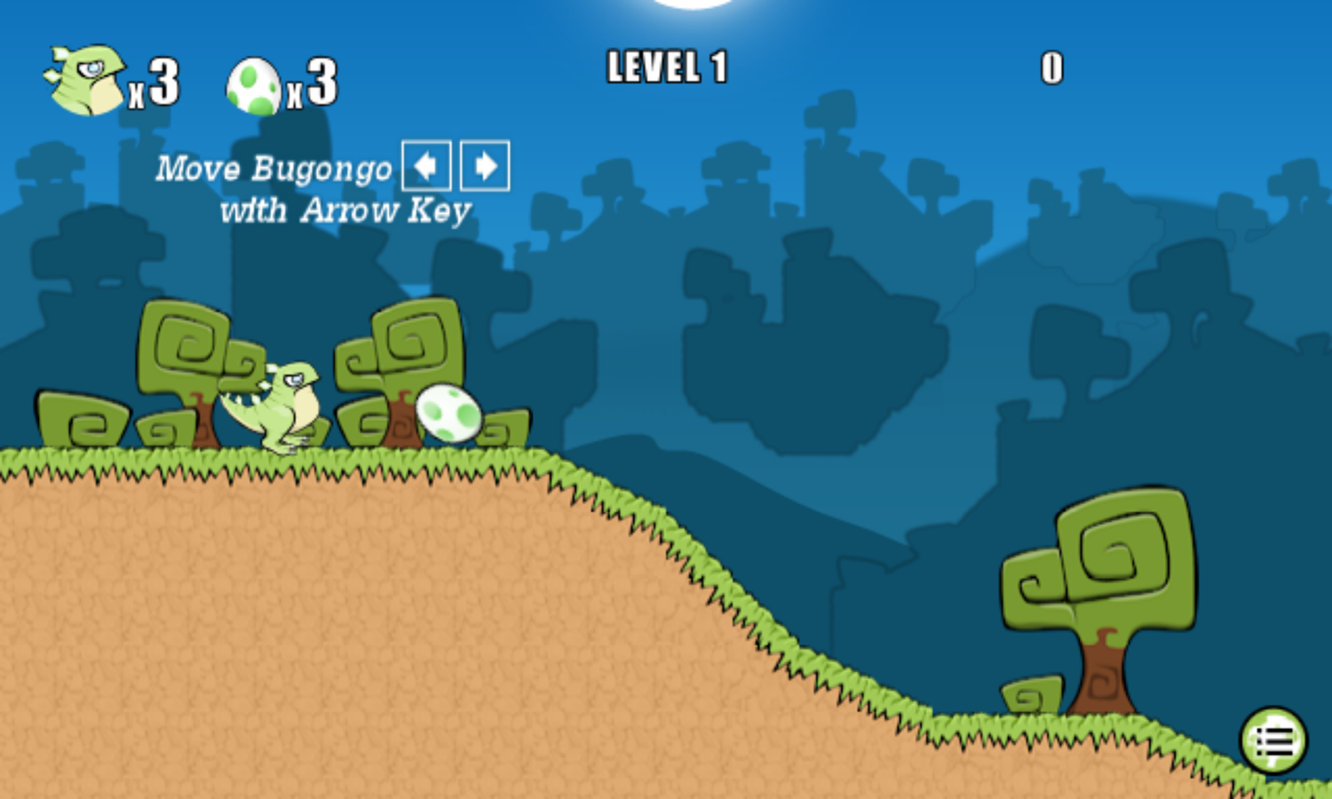 Bugongo Greenhill Game Level Start Screenshot.