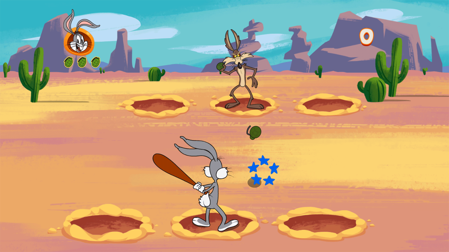 Bugs Bunny Batter Up Game Screenshot.