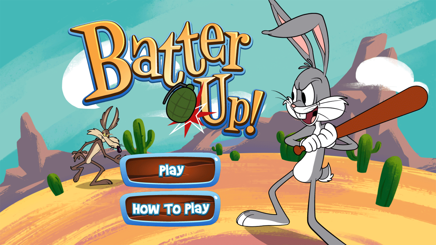 Bugs Bunny Batter Up Welcome Screen Screenshot.