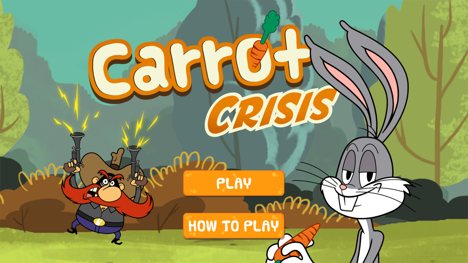 Bugs Bunny Carrot Crisis Welcome Screen Screenshot.