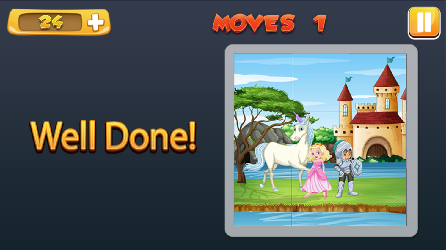 Build The Pictures Game Puzzle Complete Screenshot.