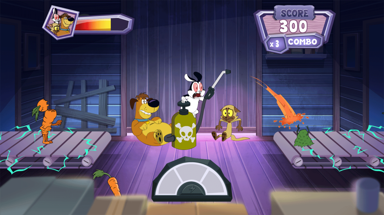 Bunnicula Crop Control Game Screenshot.