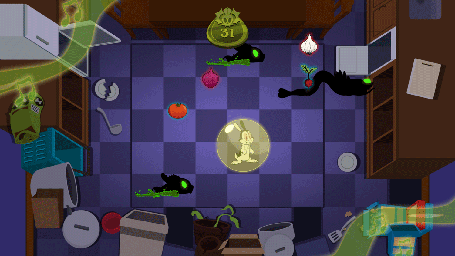 Bunnicula Harmonica Hopper Game Screenshot.